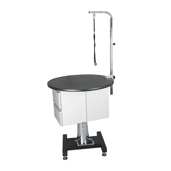 Hydraulic Lifting Grooming Table With Cabinet